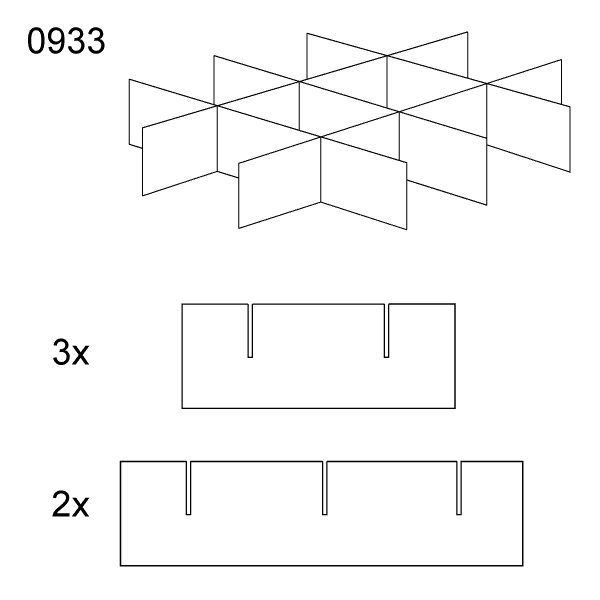 Vnitřní prvek obalu 0933