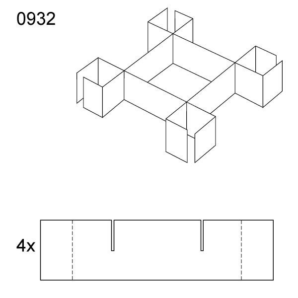 Vnitřní prvek obalu 0932