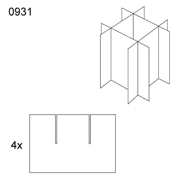 Vnitřní prvek obalu 0931