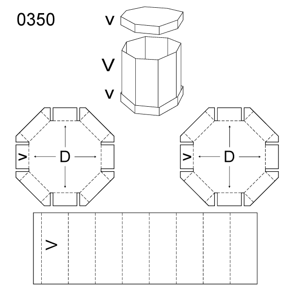 Krabice s víkem 0350