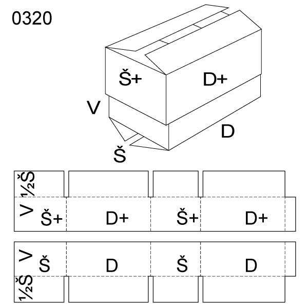 Krabice s víkem 0320